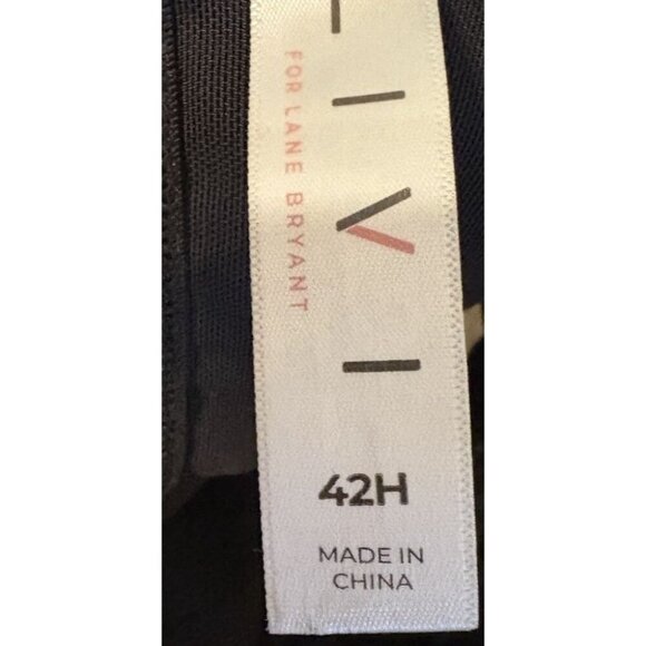 42H LIVI for Lane Bryant Grey Black Max Support Underwire Sports Bra - Picture 4 of 4